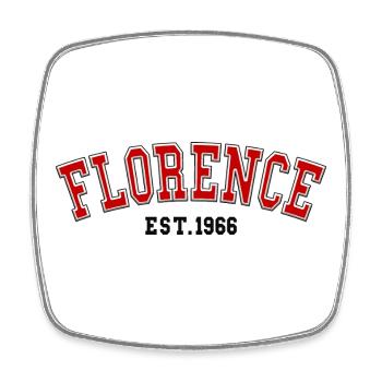 Florence Est. 1966 - Square fridge magnet - white - Front