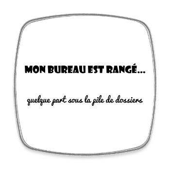 WORK. OFFICE. COLLEAGUE. BUDDY. MESSAGE - Square fridge magnet - white - Front