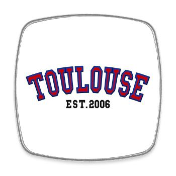 Toulouse Est. 2006 - Viereckiger Kühlschrankmagnet - Weiß - Vorne