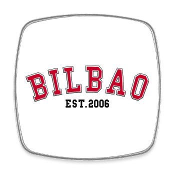 Bilbao gegründet 2006 - Viereckiger Kühlschrankmagnet - Weiß - Vorne