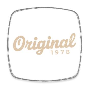 Geburtstagsgeschenk 1978 | Geboren 1978 - Viereckiger Kühlschrankmagnet - Weiß - Vorne