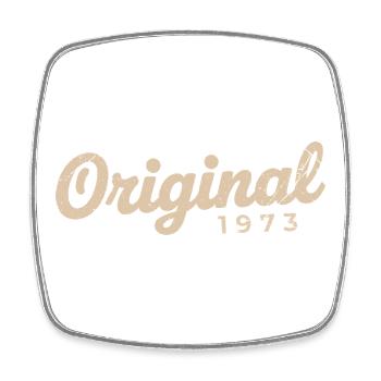 1973 Birthday Gift | Born in 1973 - Square fridge magnet - white - Front