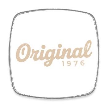 1976 Birthday Gift | Born in 1976 - Square fridge magnet - white - Front