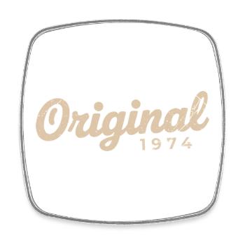 1974 Birthday Gift | Born in 1974 - Square fridge magnet - white - Front