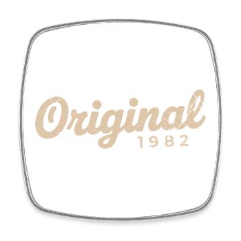 Geburtstagsgeschenk 1982 | Geboren 1982 - Viereckiger Kühlschrankmagnet - Weiß - Vorne
