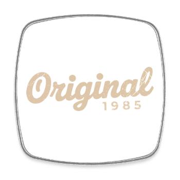 Geburtstagsgeschenk 1985 | Geboren 1985 - Viereckiger Kühlschrankmagnet - Weiß - Vorne