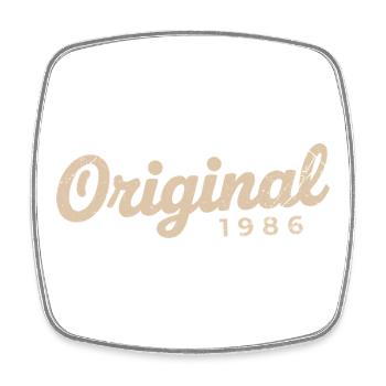 1986 Birthday Gift | Born in 1986 - Square fridge magnet - white - Front