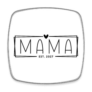 Maman 2027 - Magnet carré - blanc - Devant