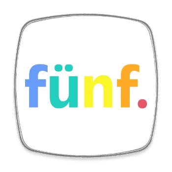 5. Geburtstag Junge Fünf 5 Jahre Jubiläum  - Viereckiger Kühlschrankmagnet - Weiß - Vorne