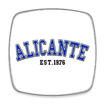 Alicante gegründet 1976 - Viereckiger Kühlschrankmagnet - Weiß - Vorne