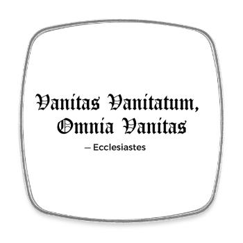 Ecclesiastes - Square fridge magnet - white - Front