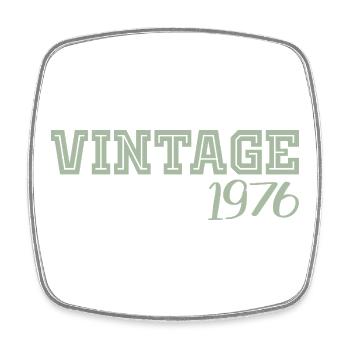 50 Years 1976 Vintage Retro Birthday Gift - Square fridge magnet - white - Front