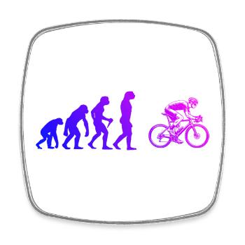 Gift idea for a road bike with road bike - Square fridge magnet - white - Front