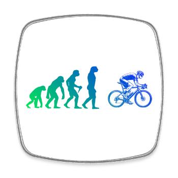 Gift idea for a road bike with road bike - Square fridge magnet - white - Front