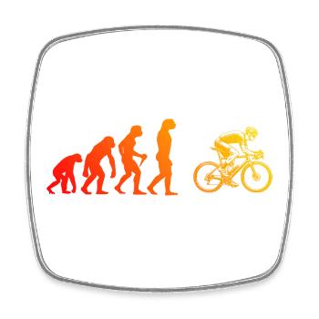 Gift idea for a road bike with road bike - Square fridge magnet - white - Front
