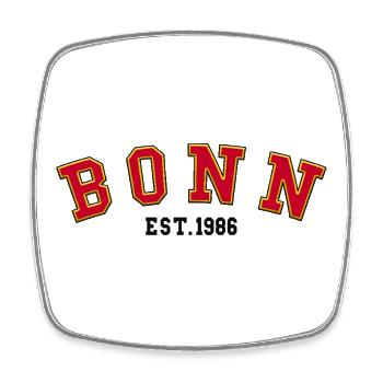 Bonn Est. 1986 - Square fridge magnet - white - Front