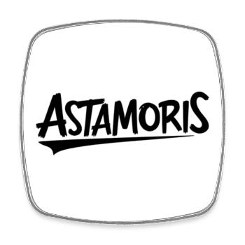 Astamoris. Chemises en dialecte anvers - Magnet carré - blanc - Devant