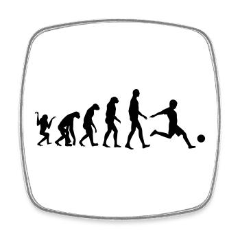 Footballer Evolution: Dominate from the Ground Up - Square fridge magnet - white - Front