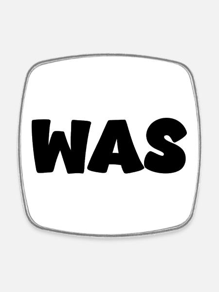 What - Square fridge magnet - white