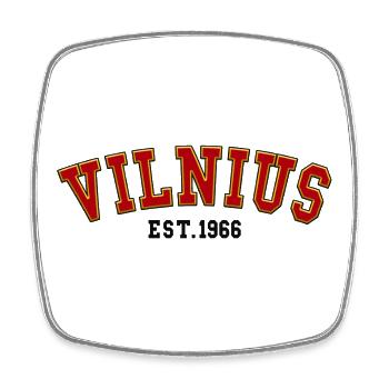 Vilnius Est. 1966 - Square fridge magnet - white - Front