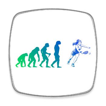 Pickleball Turnier für Pickleballspielerinnen Fans - Viereckiger Kühlschrankmagnet - Weiß - Vorne