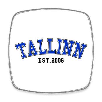 Tallinn gegründet 2006 - Viereckiger Kühlschrankmagnet - Weiß - Vorne