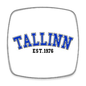 Tallinn Est. 1976 - Square fridge magnet - white - Front