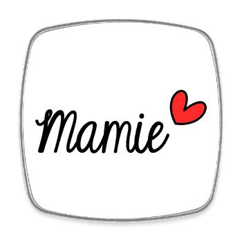 OMA. MAMA. OMA. MUTTERTAG - Viereckiger Kühlschrankmagnet - Weiß - Vorne