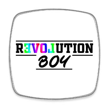 Revolution Boy Colorful Pride Empowerment Art - Viereckiger Kühlschrankmagnet - Weiß - Vorne