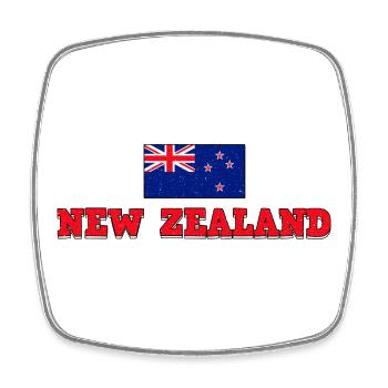 Neuseeland, Neuseeland, Neuseeländer - Viereckiger Kühlschrankmagnet - Weiß - Vorne