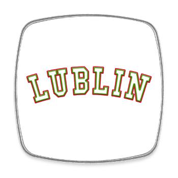 Lublin fondée en 1996 - Magnet carré - blanc - Devant