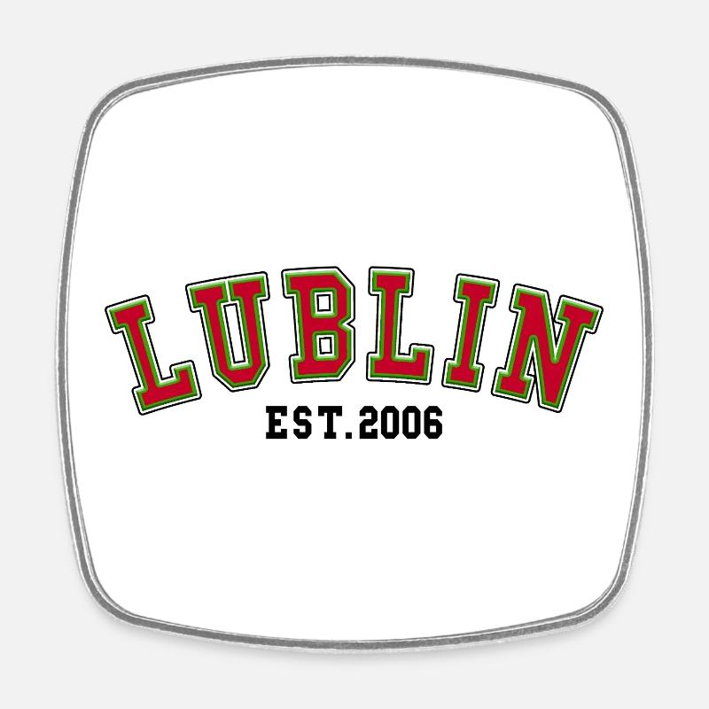 Lublin Est. 2006 - Square fridge magnet - white