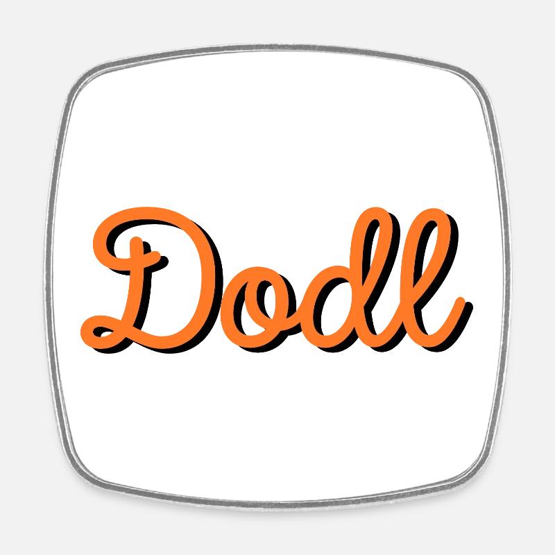 Dodl - Viereckiger Kühlschrankmagnet - Weiß