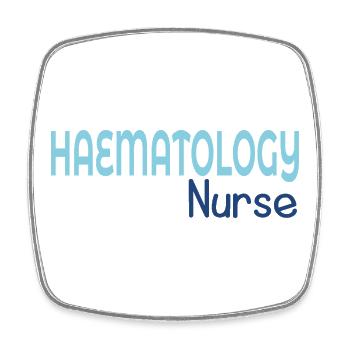 Hämatologische Krankenschwester - Viereckiger Kühlschrankmagnet - Weiß - Vorne