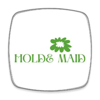 Holde Maid - Wortschätze - vergessene Wörter - Viereckiger Kühlschrankmagnet - Weiß - Vorne