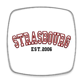 Strasbourg Est. 2006 - Square fridge magnet - white - Front