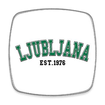 Ljubljana Est. 1976 - Square fridge magnet - white - Front