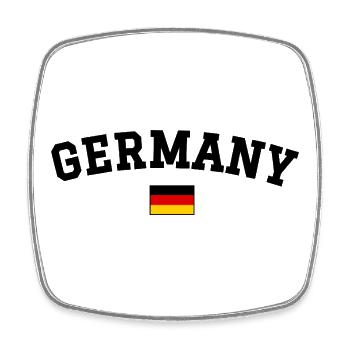 Drapeau espagnol Dessin Noir anglais - Magnet carré - blanc - Devant