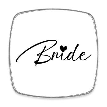 Bride - Square fridge magnet - white - Front