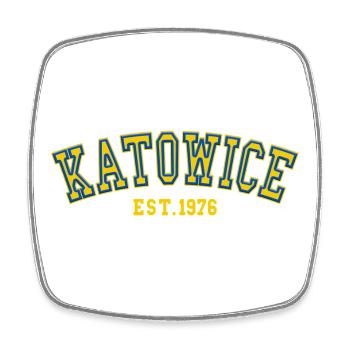 Katowice Est. 1976 - Square fridge magnet - white - Front