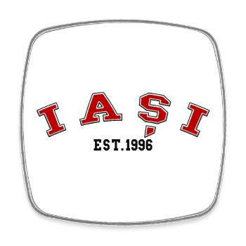 Iași Fondé en 1996 - Magnet carré - blanc - Devant