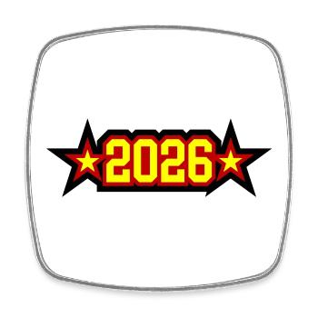 Allemagne 2026 - Magnet carré - blanc - Devant