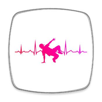 Geschenkidee für einen Breakdancer mit Break Dance - Viereckiger Kühlschrankmagnet - Weiß - Vorne