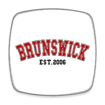 Braunschweig, gegründet 2006 - Viereckiger Kühlschrankmagnet - Weiß - Vorne