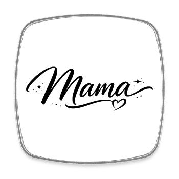 Mama Drehbuch Herz Sterne | Chic Mom Geschenk - Viereckiger Kühlschrankmagnet - Weiß - Vorne