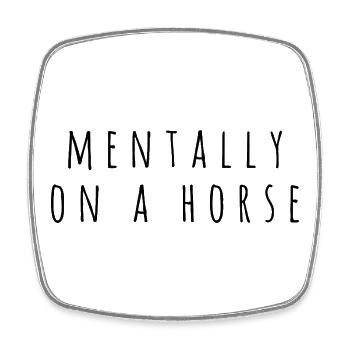 Reiter Spruch - Square fridge magnet - white - Front