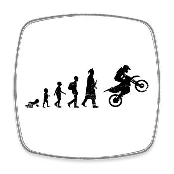 Motocross Life Cycle - Square fridge magnet - white - Front