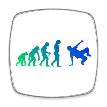Geschenkidee für einen Dance-Fan mit Hip-Hop-Tanz - Viereckiger Kühlschrankmagnet - Weiß - Vorne