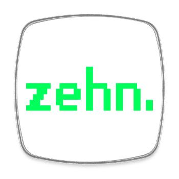 10. Geburtstag Zehn  - Viereckiger Kühlschrankmagnet - Weiß - Vorne