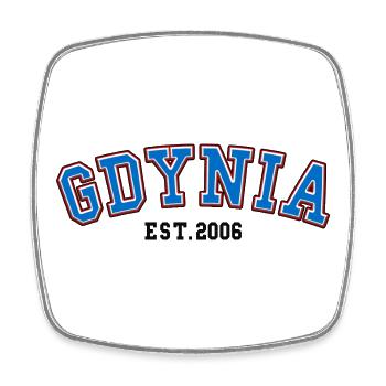 Gdynia Est. 2006 - Square fridge magnet - white - Front